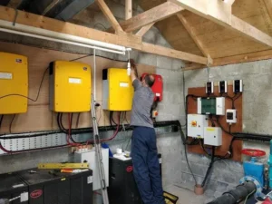 Alex installing Solar - Proterra Energy