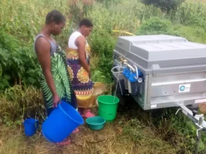 Hydrotrailer in Malawi using water filtration