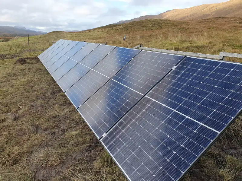 Offgrid solar power systems in Ullapool